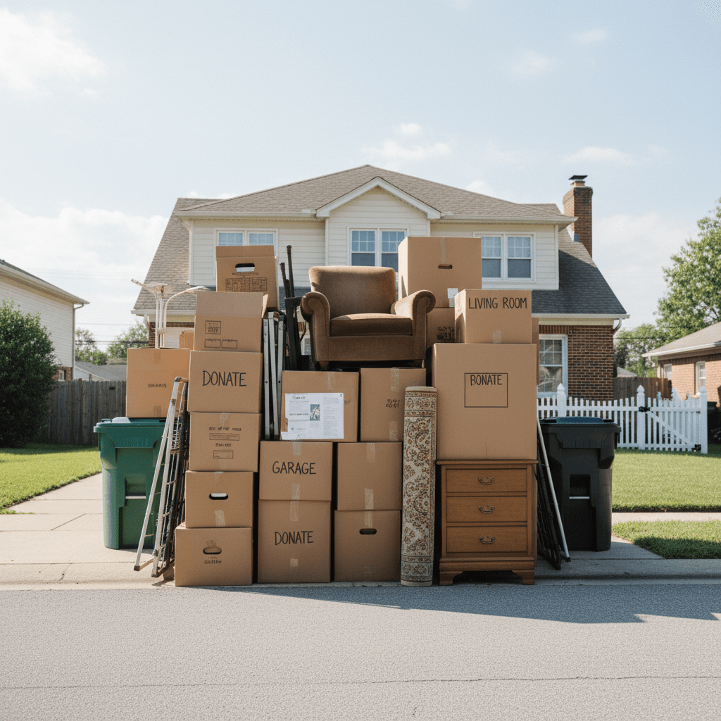 Place items at curb